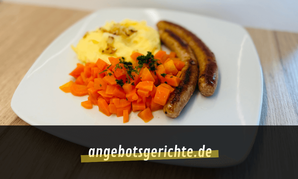 Bratwurst mit Kartoffelbrei - optional mit Buttermöhren Grundrezept ...